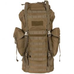 Sac à dos MFH BW MOLLE 65L avec Armature M95 CZ - Coyote