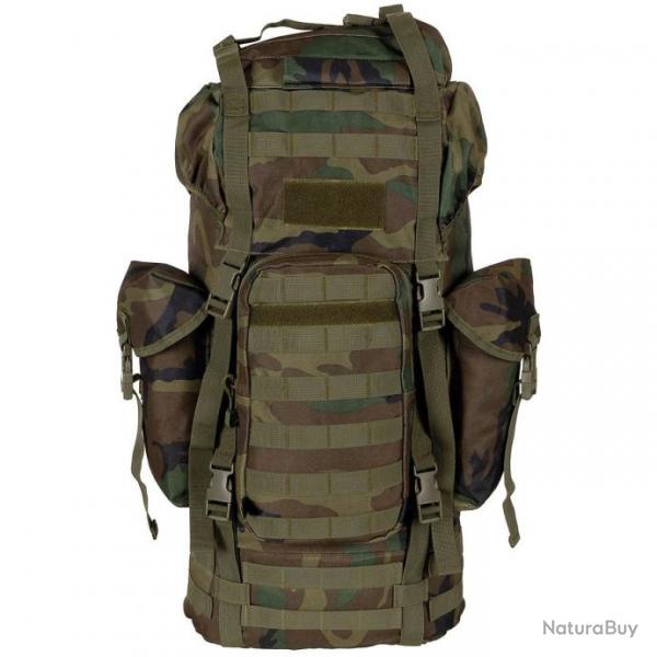 Sac  dos MFH BW MOLLE 65L avec Armature M95 CZ - Woodland