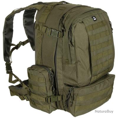 Sac à Dos Militaire MFH Assault Olive – Neuf, Polyester, Parfait Camping Ou Randonnée