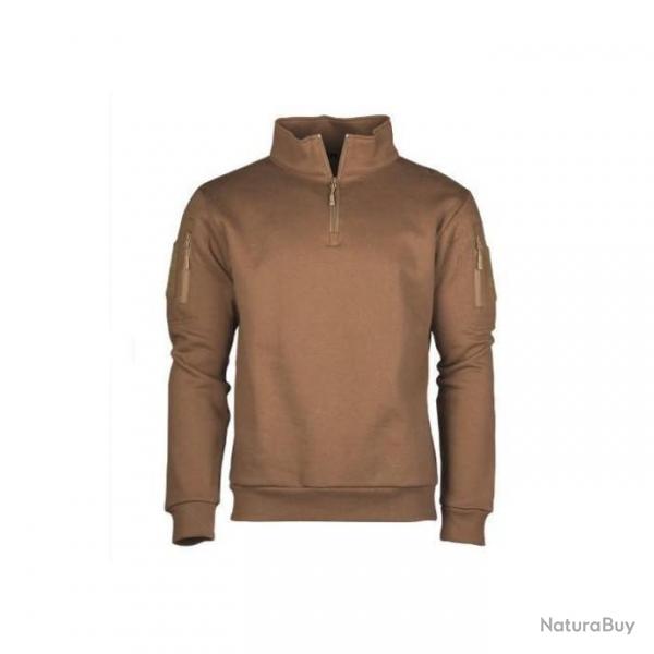 Sweat Mil-Tec Tactical Zip - Coyote / XXL