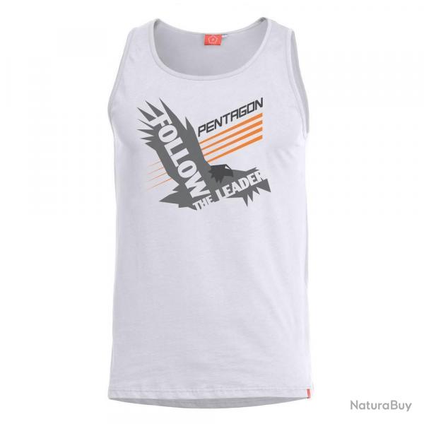 T shirt dbardeur Pentagon ASTIR FOLLOW THE LEADER Blanc