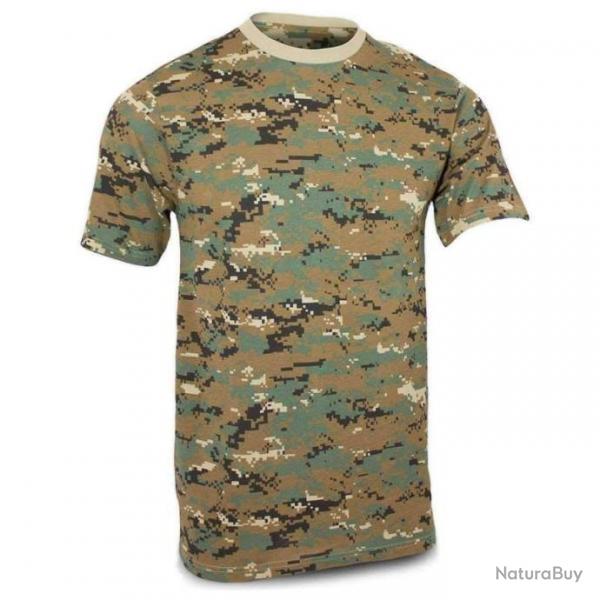 T-shirt Mil-Tec Camoufl - Woodland / S