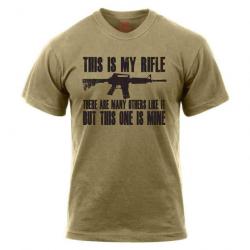 T-shirt Rothco This Is My Rifle - Coyote / S