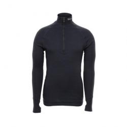 T-shirt thermorégulateur Brynje Arctic Double Zip Polo 3/4 Neck - Noir / XS