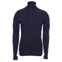 T-shirt thermorégulateur Brynje Arctic Double Zip Polo 3/4 Neck - Bleu / XS