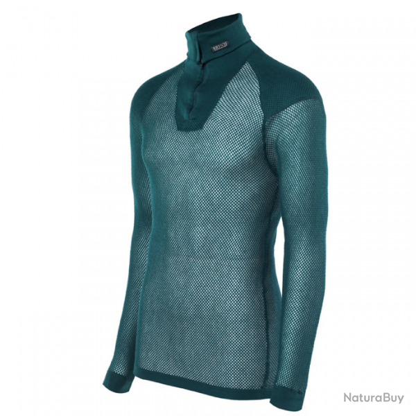 T-shirt thermorgulateur Brynje Super Thermo Zip w/Inlay - Vert / M