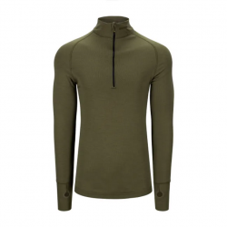 T-shirt thermorégulateur Brynje Tactical Arctic Zip 3/4 Neck - Vert Olive / XS