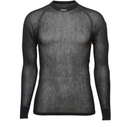 T-shirt thermorégulateur Brynje Wool Thermo Light Shirt - Noir / XS