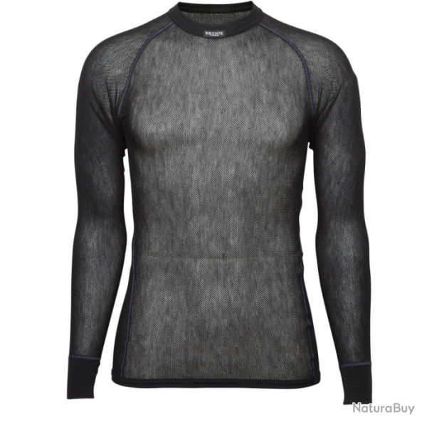 T-shirt thermorgulateur Brynje Wool Thermo Light Shirt - Noir / XS