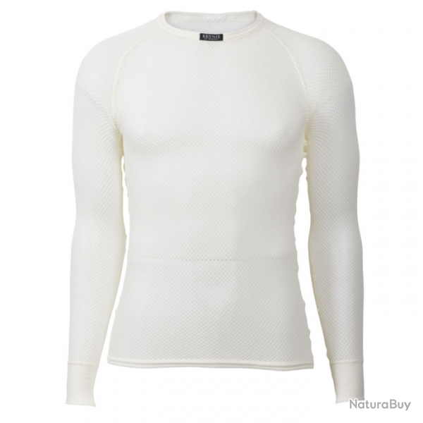 T-shirt thermorgulateur Brynje Wool Thermo Shirt - Blanc / XS