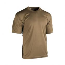 T-shirt thermorégulateur Mil-Tec Quick-Dry - Dark Coyote / S