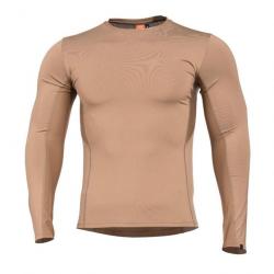 T shirt thermorégulateur Pentagon Apollo Activity ml Coyote