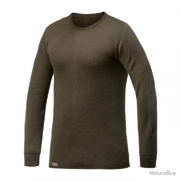 T-shirt thermorgulateur Woolpower Crewneck 200 - Vert olive / S