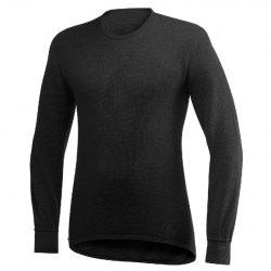 T-shirt thermorégulateur Woolpower Crewneck 200 - Noir / S