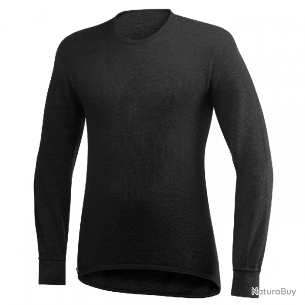 T-shirt thermorgulateur Woolpower Crewneck 200 - Noir / S