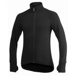 T-shirt thermorégulateur Woolpower Full Zip 600 - Noir / XS