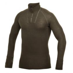 T-shirt thermorégulateur Woolpower Zip Turtleneck Lite - Vert olive / S