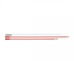 Témoin de chambre vide - tige FAB Defense 9 mm safety rod - Rouge / 5.56x45 16.5 / 41.9 cm