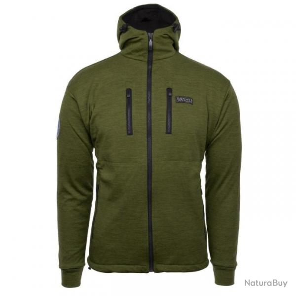 Veste polaire Brynje Antarctic avec capuche - Vert olive / S