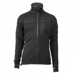 Veste polaire Brynje Antarctic Professional avec couverture frontale contre le vent - Noir / XS