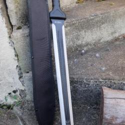 Epée Glaive Légionnaire Romain Sword Gladiator Lame Acier 3Cr13 Manche Nylon Etui Nylon Tactical 000