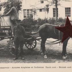 CPA - Militaires - Voiture réservoir - Armée Anglaise et Indienne N°838