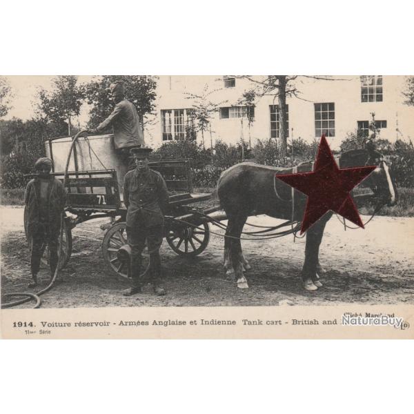 CPA - Militaires - Voiture rservoir - Arme Anglaise et Indienne N838