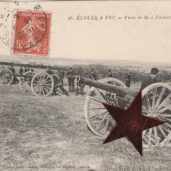 CPA - Militaires -Écoles à Feu - Pièce de 80 - Pointer N°837