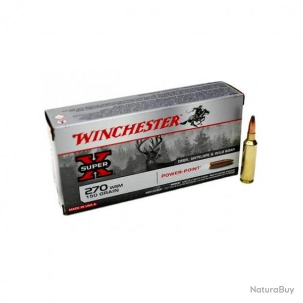 WINCHESTER 270 wsm power point 150gr x20