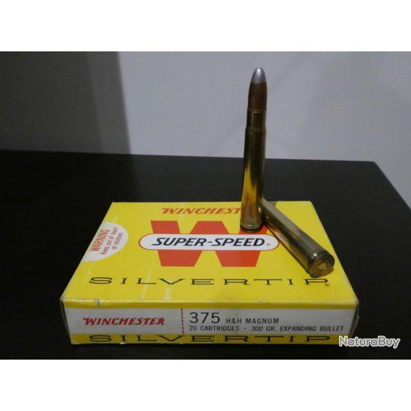 MUNITIONS CAL.375 H&H - Winchester Silvertip 300gr