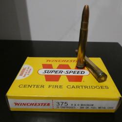 MUNITIONS CAL.375 H&H - Winchester FMC 300gr