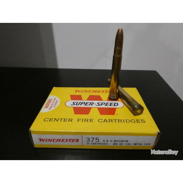 MUNITIONS CAL.375 H&H - Winchester FMC 300gr