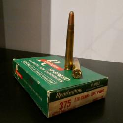 MUNITIONS CAL.375 H&H - Remington soft point 270gr hi-speed