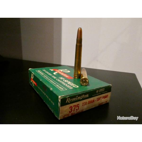 MUNITIONS CAL.375 H&H - Remington soft point 270gr hi-speed