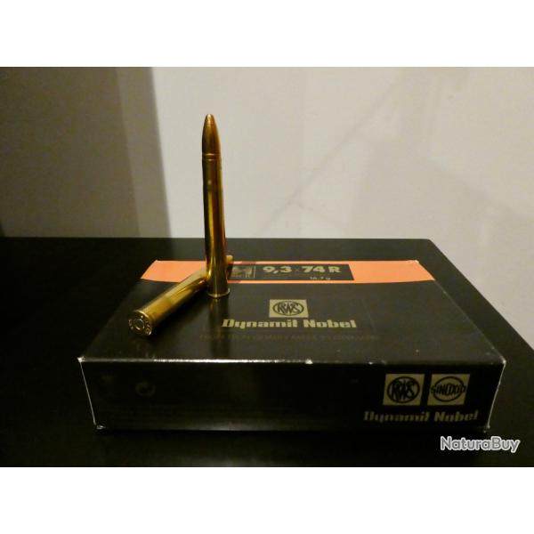 MUNITIONS CAL.9,3x74R -RWS H-MANTEL 258gr