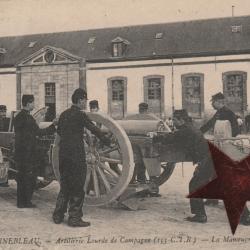 CPA -FONTAINEBLEAU - Artillerie Lourde de Campagne - La Manoeuvre N°826