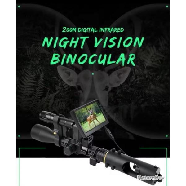 Lunette de tir  vision nocturne IR led infrarouge ! 100% tanche