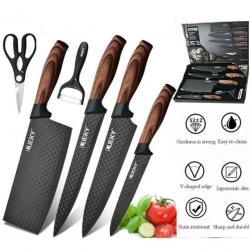 Coffret couteaux de cuisine ensemble 6 Pièces en acier inoxydable forgé cuisine chef