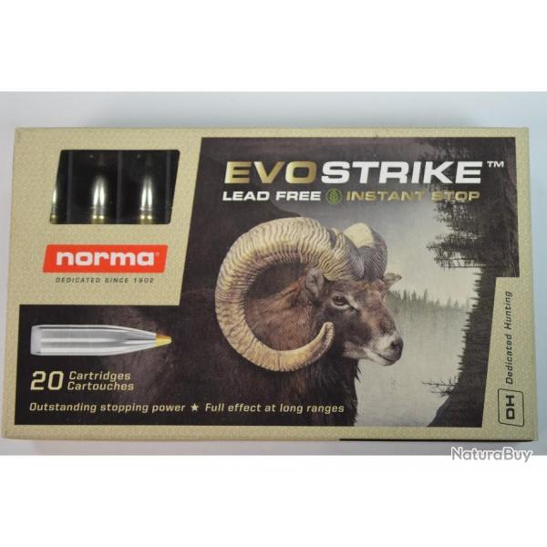 1 BOITE DE 20 BALLES NORMA 9.3X62 EVOSTRIKE 11.9 G/ 184 GR   NEUVE