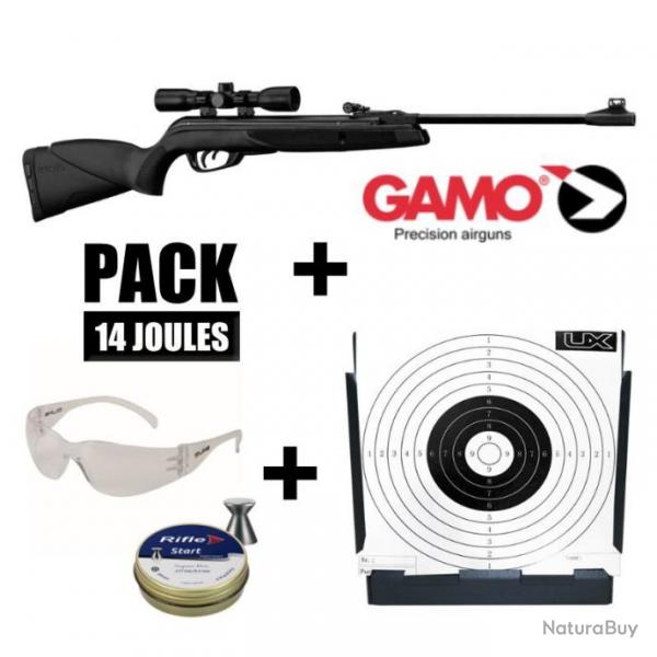 PACK CARABINE GAMO BLACK SHADOW - Cal. 4.5mm / 14 J