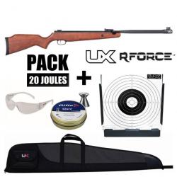 PACK CARABINE AIR COMPRIME UX R-FORCE BOIS CAL 4.5MM 19,9 J Standard