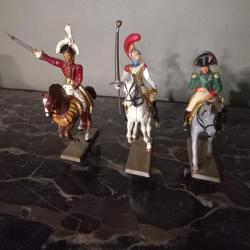 LOT 2 // lot de trois cavaliers en plomb STARLUX