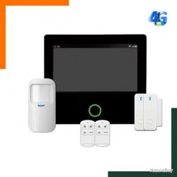 Vente Flash- Kit d'alarme maison sans fil GSM, 4G Wifi, Installation facile - Idéal cabane de chasse