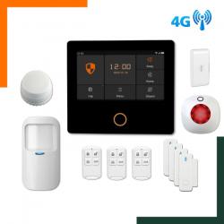 Kit d'alarme maison sans fil GSM, 4G, Installation facile - Autocollants dissuasifs Livraison rapide
