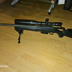 Carabine tikka t3 . avec lunettes bushnell 5. 15x50 et bipied.