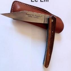 Couteau pliant  rare en bois de pistachier. Par Fernand le coutelier