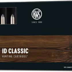 1 BOITE DE MUNITIONS CHASSE RWS CAL:  7X64  ID CLASSIC  11.5 gr