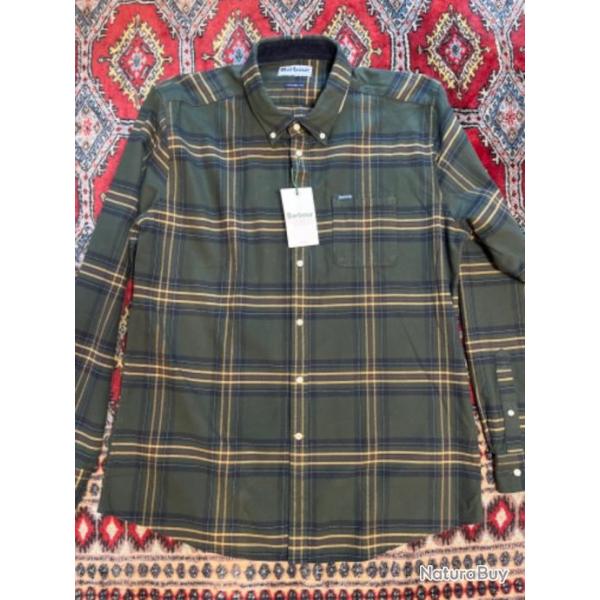 BARBOUR chemise Portdown tartan kaki