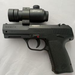 Pistolet gamo px107 gaz 4,5mm avec visée