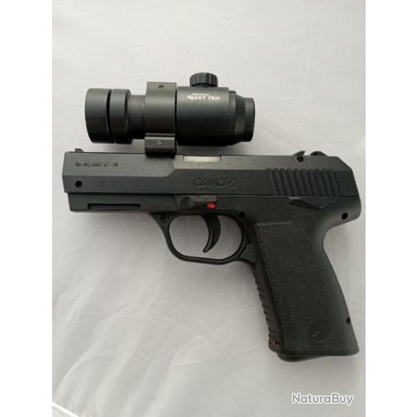 Pistolet gamo px107 gaz 4,5mm avec vise